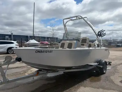 18’ Stanley Mink- Aluminum welded - Centre steer - Self bailing Yamaha 115 SHO - ONLY 49.5 TOTAL HOU...
