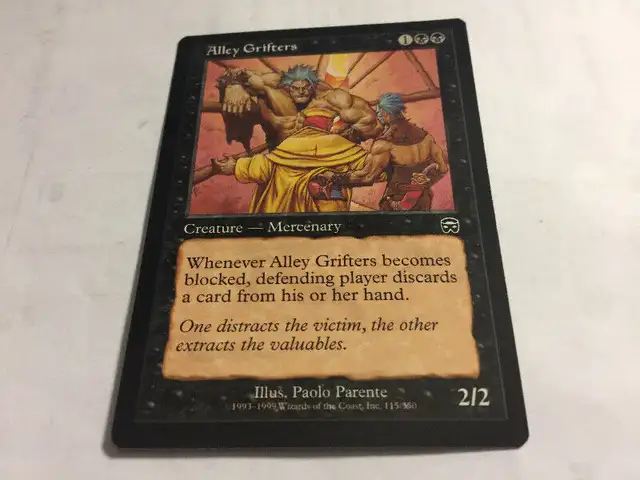 1999 Magic The Gathering Mercadian Masques#115 Alley Grifters NM in Arts & Collectibles in Longueuil / South Shore - Image 2