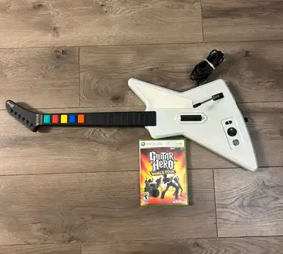 Guitar Hero Xbox 360 X-Plorer Xplorer Wired Controller 95055 Red Octane Tested