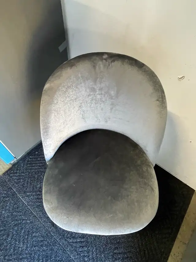 NEW 2 Upholstery Grey Dining Chairs (Gold Legs)   in Chairs & Recliners in London - Image 6