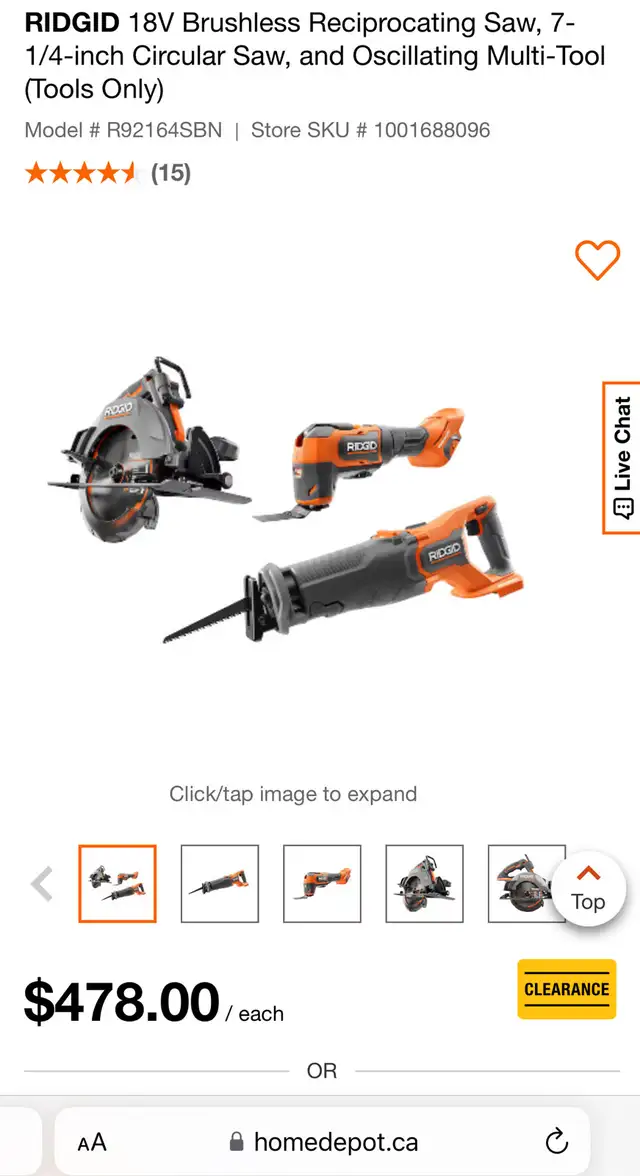 Cordless tool kit  in Power Tools in Markham / York Region - Image 3