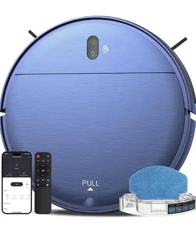 ZCWA Robot Vacuum and Mop Combo, Robot Vacuum Cleaner and Smart Robotic Vacuums Compatible with WiFi...