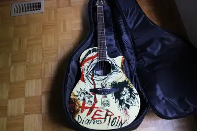 PICK UP in Oshawa/Whitby Only (NO SHIPPING) Ovation Celebrity NS28 Nikki Sixx "Heroin Diaries" Acous...
