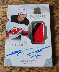 2020-21 Upper Deck The Cup /249 Nolan Foote Rookie Patch Auto RC