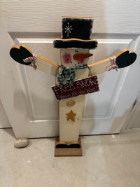 Wooden Snowman Craft