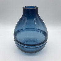 Structube Steel Blue Glass Vase Decor Piece