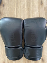16oz Black Fairtex boxing gloves (brand new)