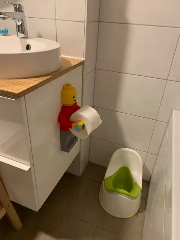 Giant Lego Man Toilet Paper Holder in Hobbies & Crafts in Edmonton - Image 4