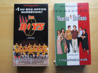 2 Films Québecois Cassettes VHS Les Boys et Mambo Italiano  !