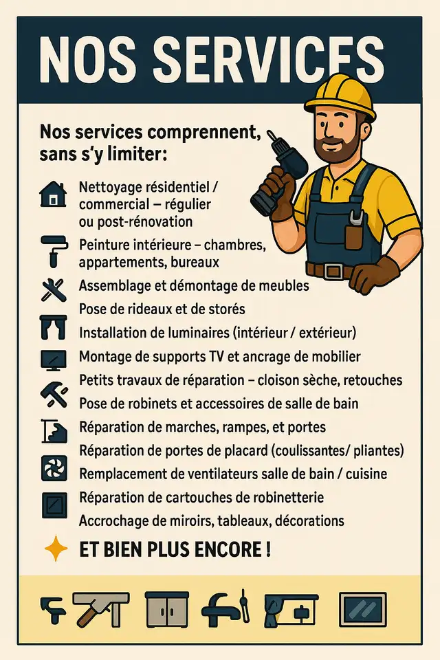 Homme à tout faire - Handyman - 438-796-8212 - Bricoleur in Renovations, General Contracting & Handyman in City of Montréal - Image 3