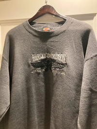 2 - Harley Davidson long sleeve sweat shirts size large