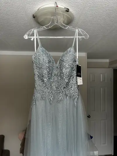 Blue grad dress, View more