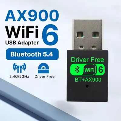 AX900 USB WiFi 6 + Bluetooth 5.4 Adapter with Wifi Hotspot, View more