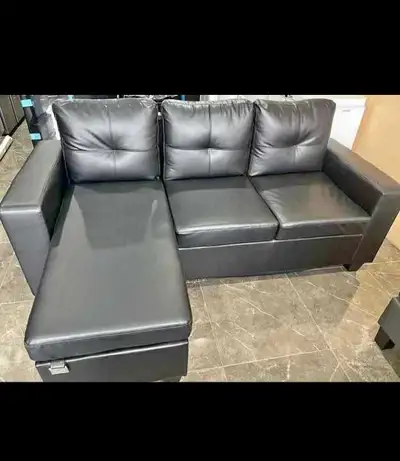 Leather Sectional Sofa - Brand New + Free Delivery, View more