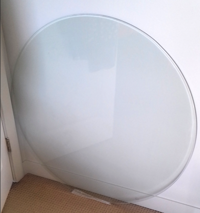 TABLE TOP_GLASS_42"_EDGE FINISH_AGEE_ 1/2"_ thickness, View more