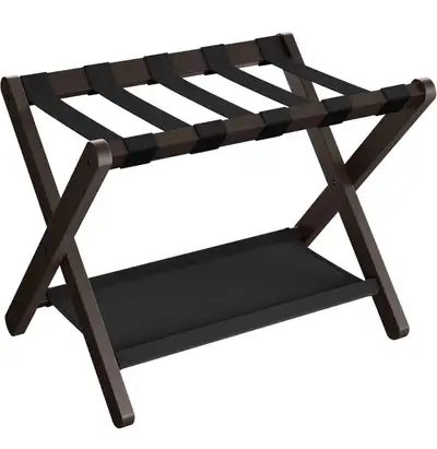 This SONGMICS bamboo luggage rack is perfect for any guest room, offering both style and functionali...