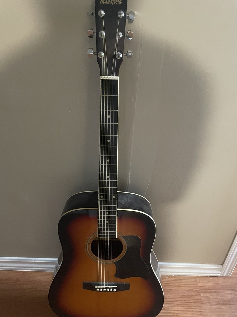 Mansfield sunburst acoustic guitar Guitars Cape Breton Kijiji
