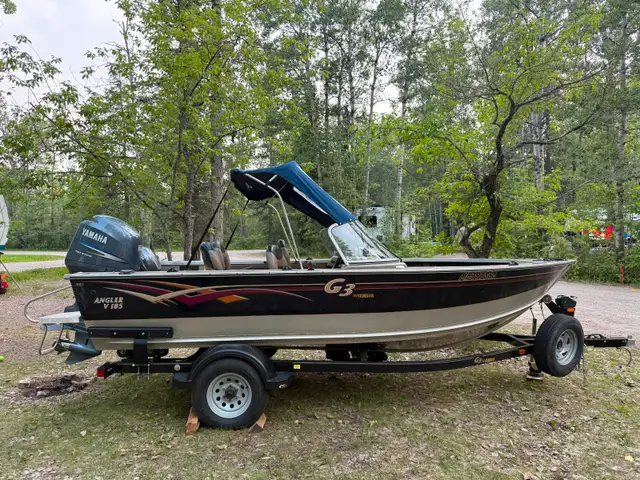 2006 Yamaha G3 Angler V185 with 150 HP 4-Stroke Yamaha Engine in Powerboats & Motorboats in Winnipeg - Image 2