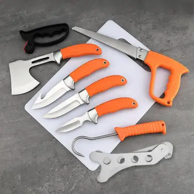 New kitchen butcher field game knives knife sharpener kit saw, View more