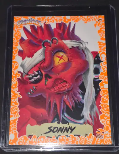 Craniacs series 3 trading card Orange Glow Skull Parallel Sonny, View more