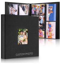 New Customizable Linen 4x6 Photo Album - Holds 600 Photos, Large