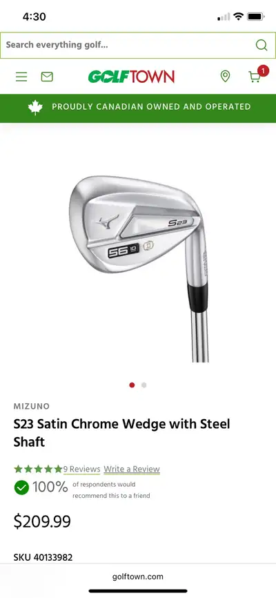 Brand New - 50 degree Gap Wedge, View more