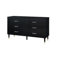Elegant Modern Black Dresser - 50% Off!