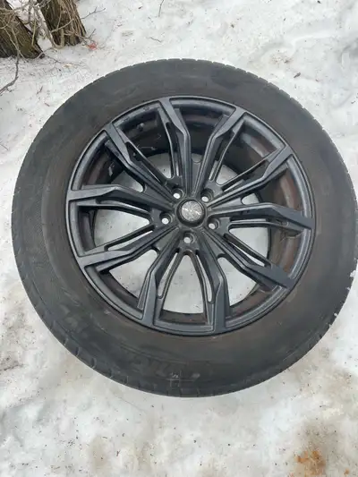 All 4 tires are in good shape and have a few years of tread left on them. The 3 other tires are in s...