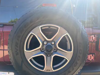 Tire size: P245/75R17 All-Season Michelin Brand BRAND NEW BOTH RIM AND TIRE SELLING MY EXTRA came of...