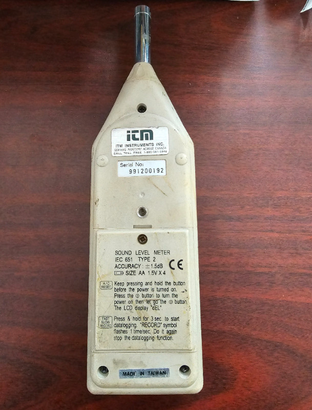 TES 1352A SOUND LEVEL METER in General Electronics in Kitchener / Waterloo - Image 3