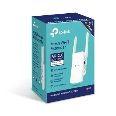 NEW TP-Link AC1200 RE315 WiFi range extender, View more