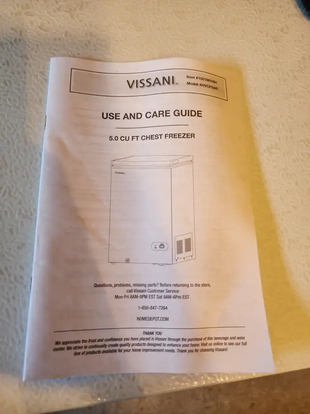 Vissani 5.0 cu. ft. Chest Freezer in Freezers in Oakville / Halton Region - Image 8