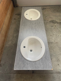 American standard 4” oval sinks/countertop
