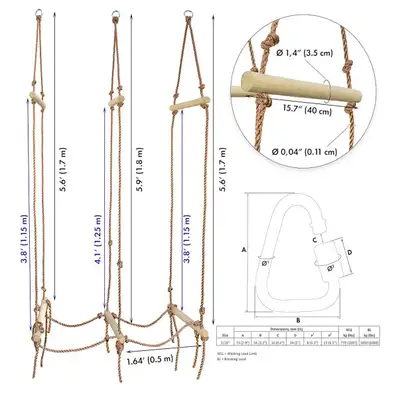 Rickety Bridge Rope Ladder, View more