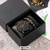 Geneva Mens Watches Fashion, Wrist Watch Set, Quartz watch, Gift