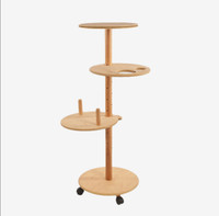 MAYBEF Multilevel Artist Support Supply Stand, Wood