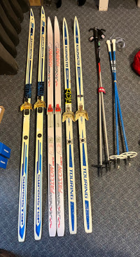 Waxless Cross Country Skis and Poles