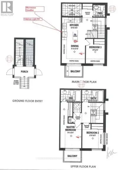 3 bedroom + 3 washroom in the newly constructed master planned urban townhouse community at Eglinton...