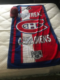 Montreal Canadiens towel plus hat