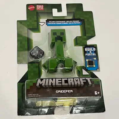 This brand new, sealed Mattel Minecraft Creeper action figure features authentic game design and inc...