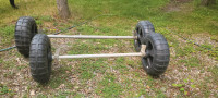 2 Dockmaster axles and wheels