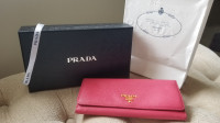Prada Long Wallet Peony Pink (100% Authentic)