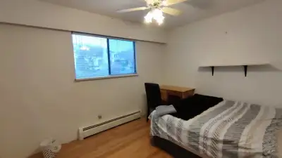 Upper floor bedroom furnished with queen size bed and study desk, is available from today to May 20t...
