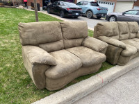 First come first serve couch and love seat free