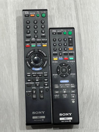 Sony BLUERAY Remotes