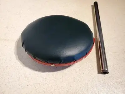 Vintage Gretsch Nickel Drum Throne Seat W/Post Walberg & Auge A+, View more