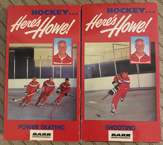 Hockey Training Video Tapes By Gordie Howe in Hockey in Calgary
