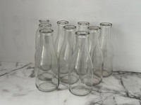 “Vintage Glass Quart Milk Bottles “ $3 each. 