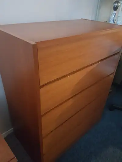 Teak 5 drawer dresser, View more