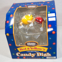 M&Ms Red & Yellow's Collectible Candy Dish